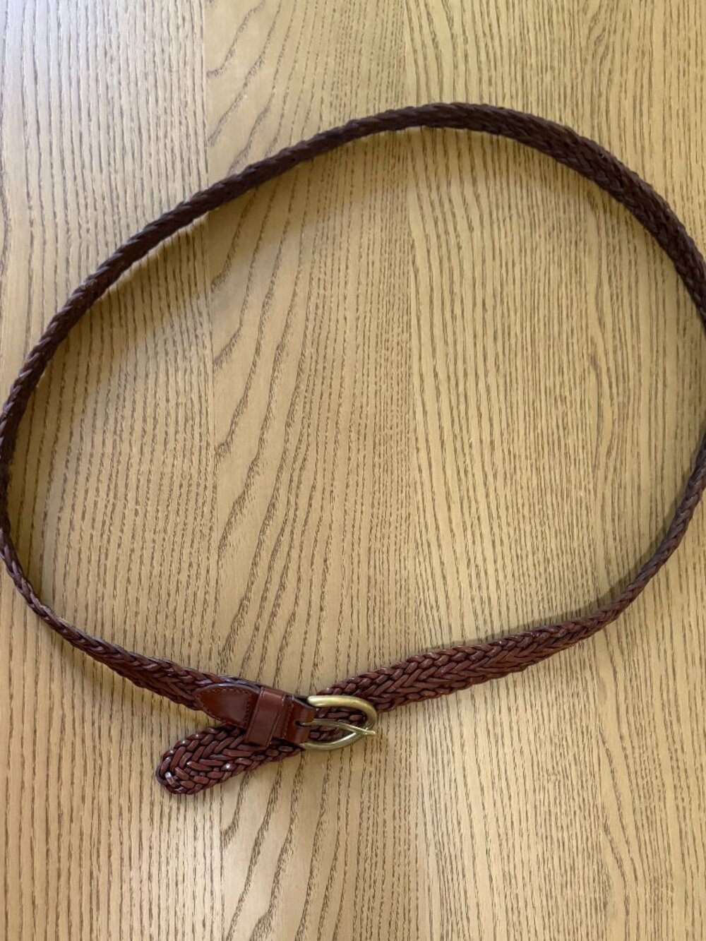 Buck Mason Braided Belt Brass